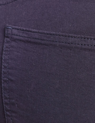 Pantacourt magique Le L&eacute;ger coupe droite bleu marine femme