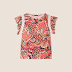 T-shirt manches courtes multicolore femme