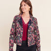 Veste cintr&eacute;e r&eacute;versible multicolore femme