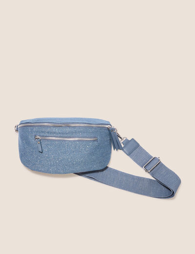 Sac banane en jean denim stone femme