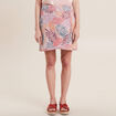 Jupe portefeuille réversible orange corail femme
