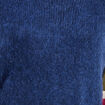Pull sans manches bleu marine femme