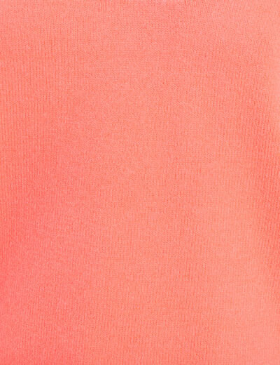 Pull manches longues rose vif femme