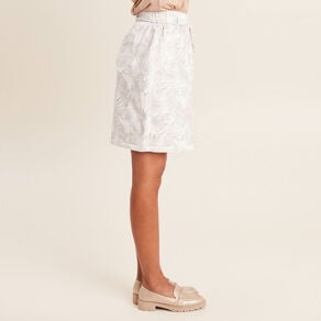 jupe droite reversible ivoire femme Jupe droite réversible ivoire femme