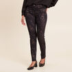 Pantalon magique L'Unique coupe ajust&eacute;e denim brut femme