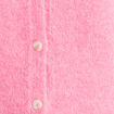 Gilet manches longues col rond rose fushia femme