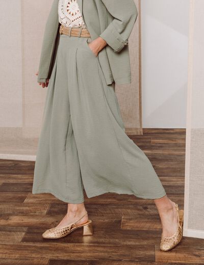 Pantalon De Survêtement Erica Brooke - Taille 14, Bleu-vert, Coton