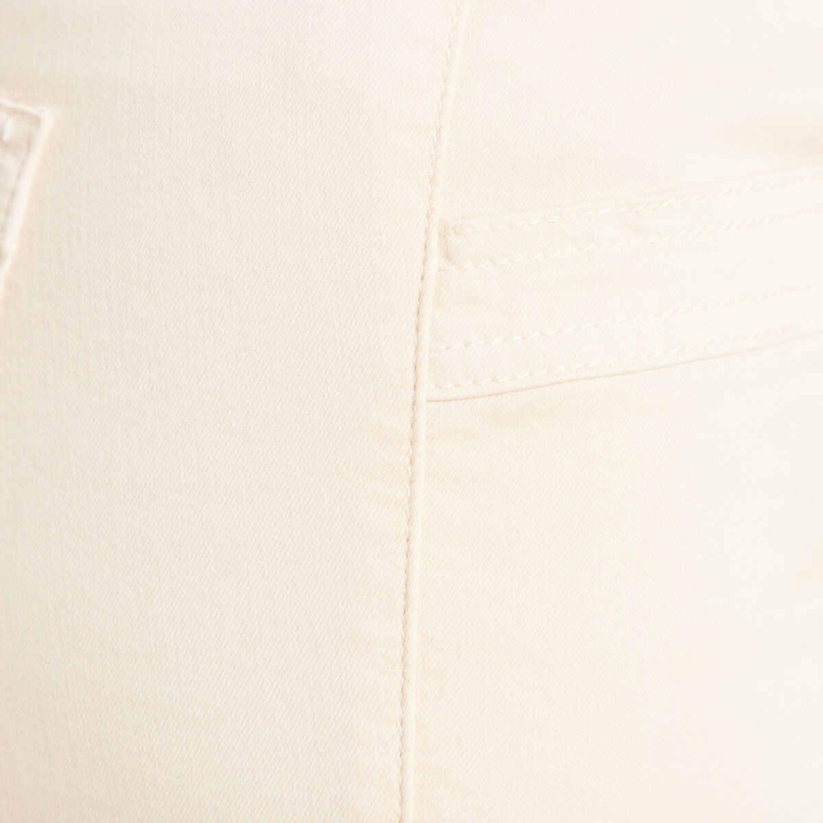 Pantalon coupe mom 7/8&egrave;me ivoire femme