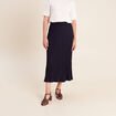 Jupe en maille bleu marine femme