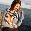 Foulard bleu ciel femme