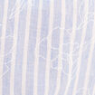 Blouse ample col chemise manches courtes bleu femme