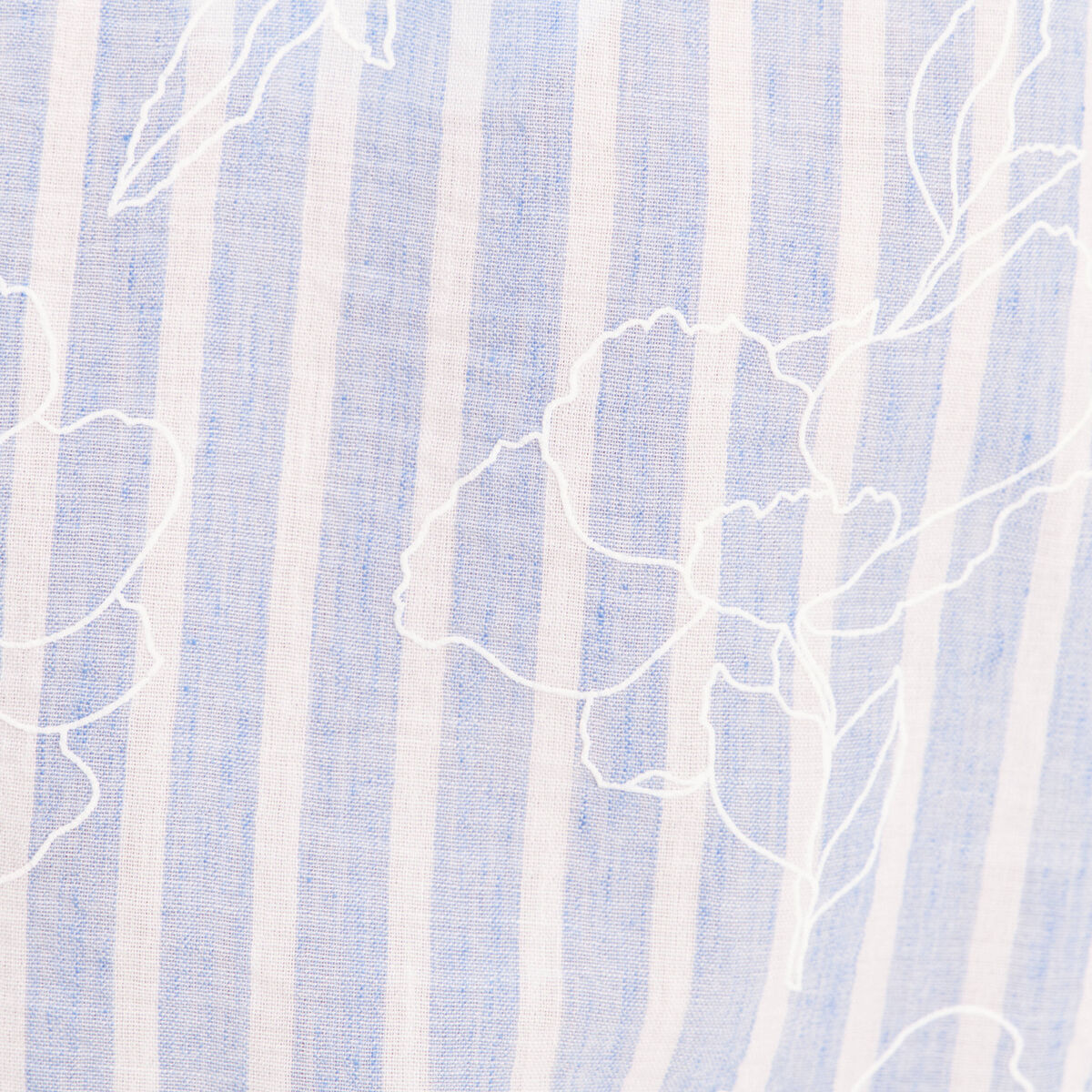 Blouse ample col chemise manches courtes bleu femme