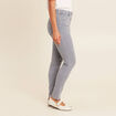 Jean magique L'Unique coupe ajust&eacute;e denim gris femme