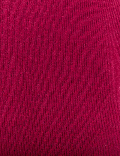 Pull manches longues rose fushia femme