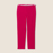 Pantalon chino à ceinture rose cerise femme