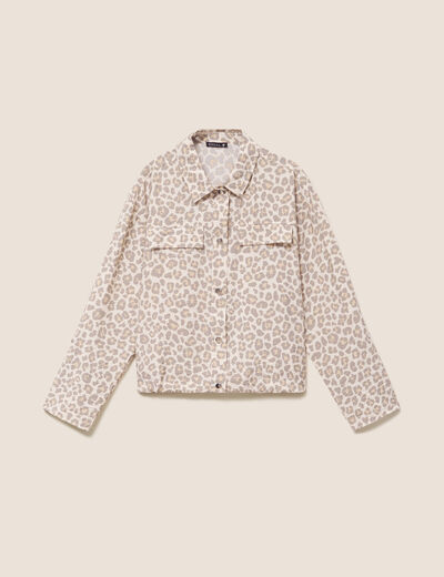Chemise esprit veste blanc femme