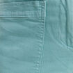 Pantalon coupe mom 7/8&egrave;me bleu turquoise femme