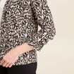 Veste cintr&eacute;e col ch&acirc;le noir femme
