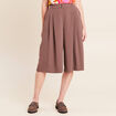 Jupe culotte marron femme