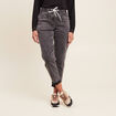 Jean coupe mom 7/8&egrave;me denim gris femme