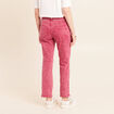 Jean coupe droite taille bascul&eacute;e rose fushia femme