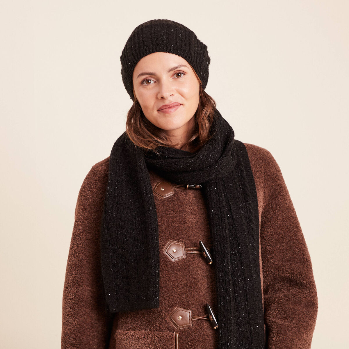 Ensemble Béret Et Écharpe Femme Skin Industries 'JiJi' - Neuf Avec étiquettes