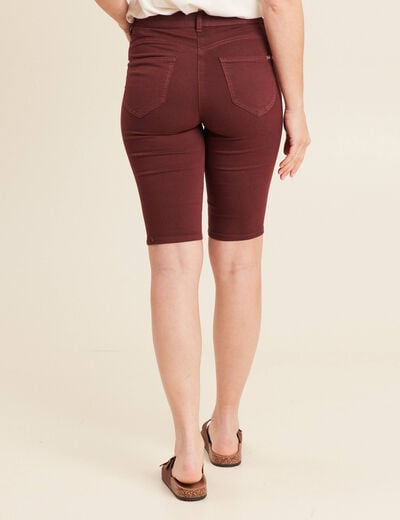 Bermuda magique le Léger bordeaux femme
