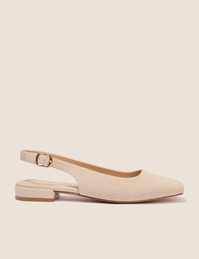 Ballerines aspect daim sable femme