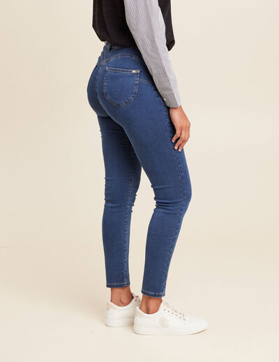 Jean magique Le L&eacute;ger coupe ajust&eacute;e denim double stone femme