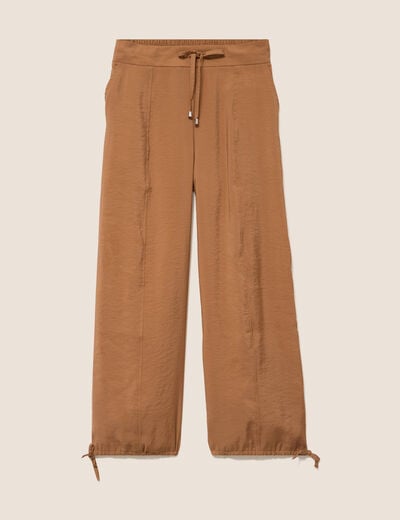 Pantalon bouffant beige femme