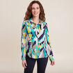 Chemise manches longues vert femme