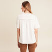 T-shirt manches courtes ecru femme