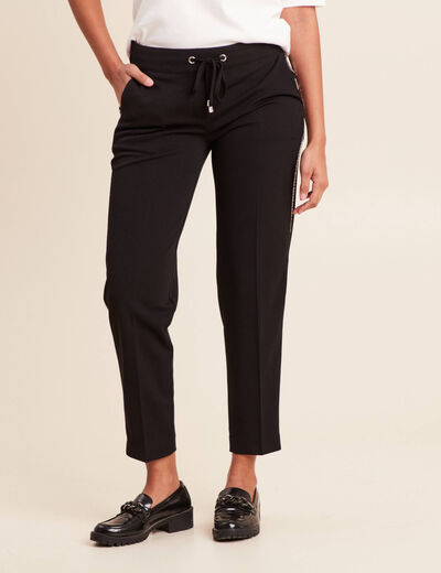 Pantalon taille standard noir femme
