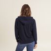 Sweat à capuche bleu marine femme