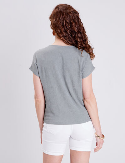 T-shirt manches courtes vert clair femme
