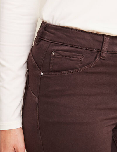Pantalon chaud magique marron foncé femme