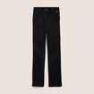 Jean coupe droite taille haute noir femme