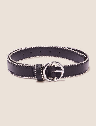 Ceinture chaînettes noir femme