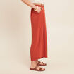 Pantalon jupe-culotte large vieux rose femme