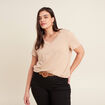 T-shirt manches courtes sable femme