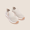 Baskets chaussettes sable femme