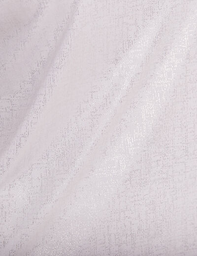 T-shirt manches courtes gris argent femme