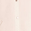 Manteau bouclette doubl&eacute; manches longues ivoire femme