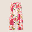Pantalon large à pinces rose femme
