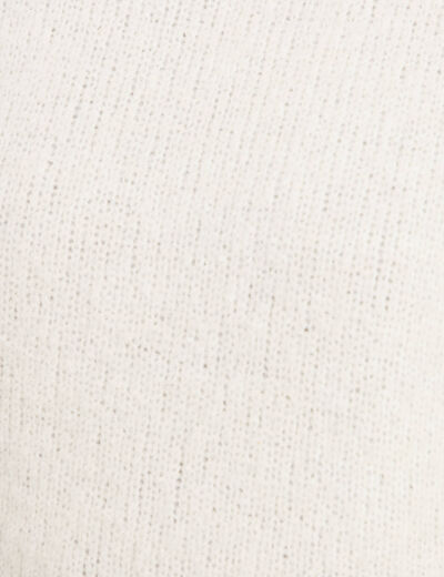 Pull sans manches ecru femme