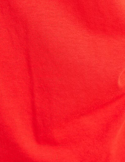 T-shirt manches courtes rouge femme