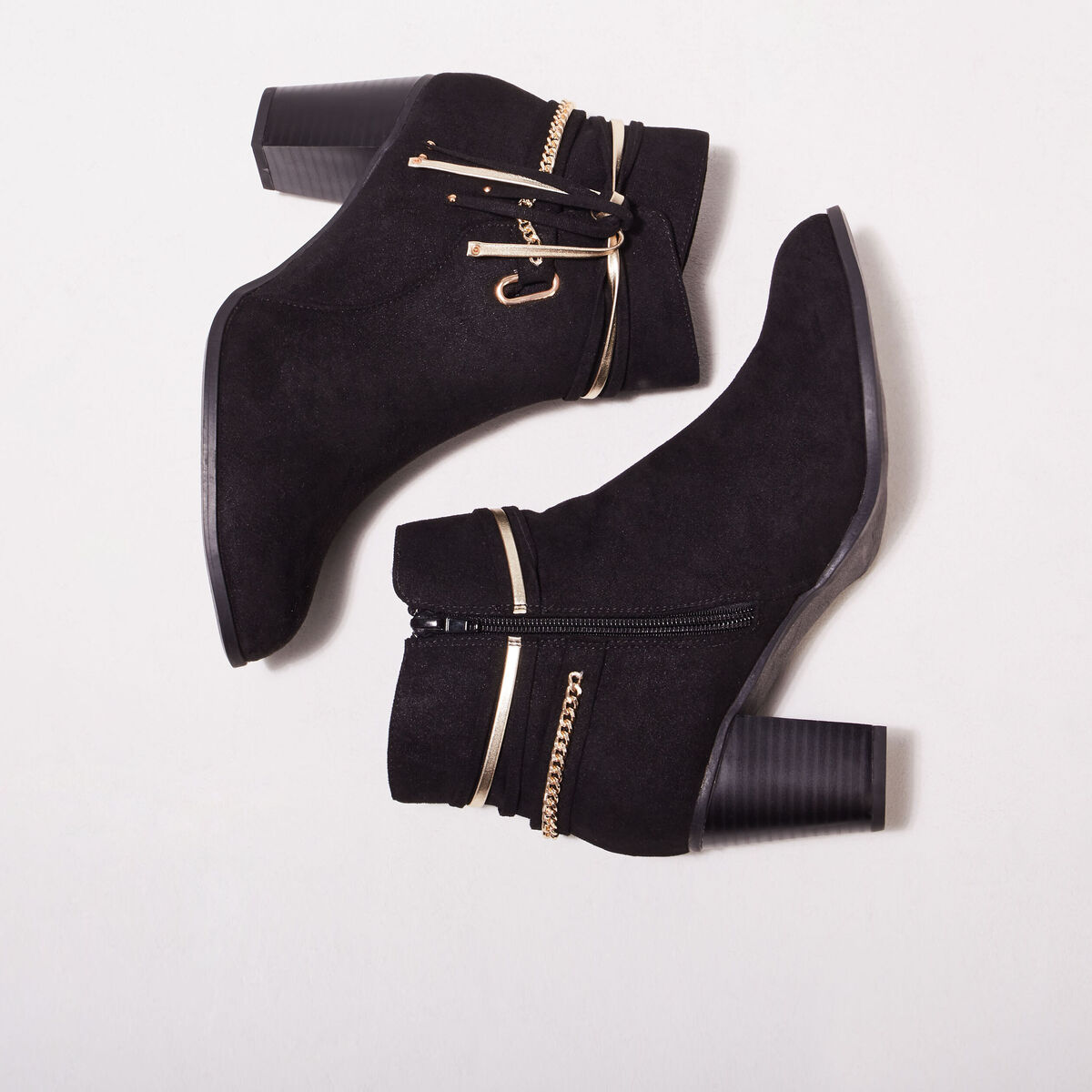 Bottines à talons noir femme