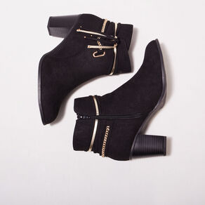 Bottines à talons noir femme