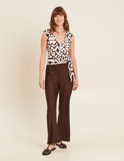 Combinaison marron femme