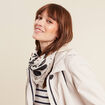 Foulard ecru femme